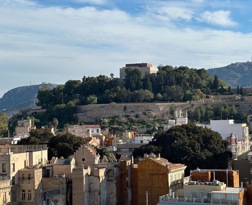 A picture over looking a city in Italy